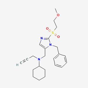 molecular formula C23H31N3O3S B5168608 ({1-benzyl-2-[(2-methoxyethyl)sulfonyl]-1H-imidazol-5-yl}methyl)cyclohexyl(2-propyn-1-yl)amine 