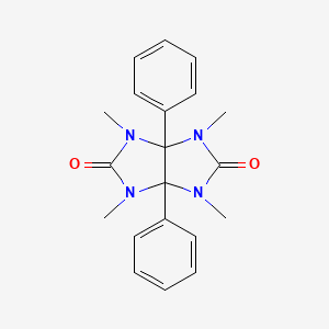 molecular formula C20H22N4O2 B5168672 1,3,4,6-tetramethyl-3a,6a-diphenyltetrahydroimidazo[4,5-d]imidazole-2,5(1H,3H)-dione 
