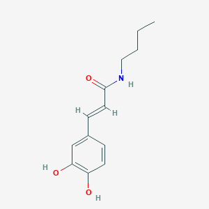molecular formula C13H17NO3 B516873 (E)-N-Butyl-3-(3,4-dihydroxyphenyl)propenamide 