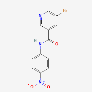 molecular formula C12H8BrN3O3 B5168768 5-bromo-N-(4-nitrophenyl)nicotinamide 