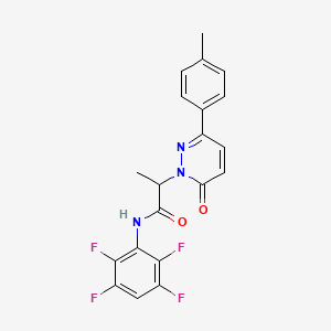 2-[3-(4-methylphenyl)-6-oxo-1(6H)-pyridazinyl]-N-(2,3,5,6-tetrafluorophenyl)propanamide