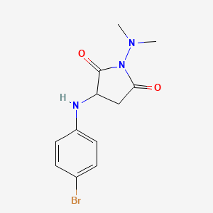 3-[(4-bromophenyl)amino]-1-(dimethylamino)-2,5-pyrrolidinedione