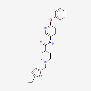 1-[(5-ethyl-2-furyl)methyl]-N-(6-phenoxy-3-pyridinyl)-4-piperidinecarboxamide