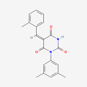 1-(3,5-dimethylphenyl)-5-(2-methylbenzylidene)-2,4,6(1H,3H,5H)-pyrimidinetrione