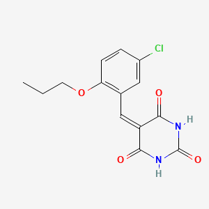 5-(5-chloro-2-propoxybenzylidene)-2,4,6(1H,3H,5H)-pyrimidinetrione