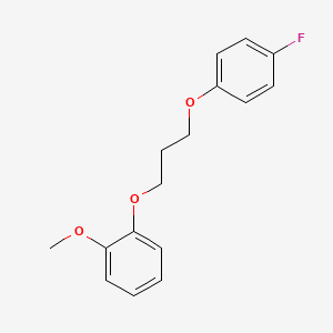 molecular formula C16H17FO3 B5168845 1-[3-(4-fluorophenoxy)propoxy]-2-methoxybenzene 