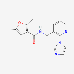 N-{[2-(1H-imidazol-1-yl)-3-pyridinyl]methyl}-2,5-dimethyl-3-furamide