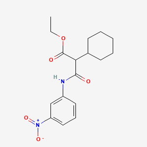 ethyl 2-cyclohexyl-3-[(3-nitrophenyl)amino]-3-oxopropanoate