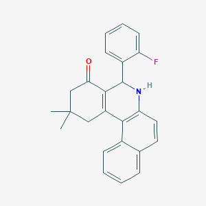 5-(2-fluorophenyl)-2,2-dimethyl-2,3,5,6-tetrahydrobenzo[a]phenanthridin-4(1H)-one