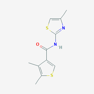 4,5-dimethyl-N-(4-methyl-1,3-thiazol-2-yl)-3-thiophenecarboxamide