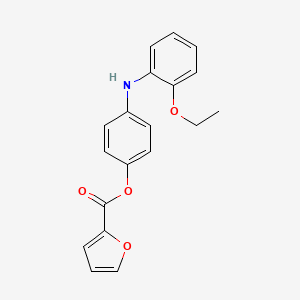 4-[(2-ethoxyphenyl)amino]phenyl 2-furoate