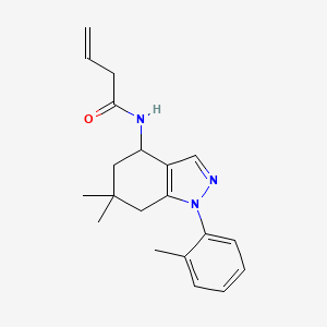 N-[6,6-dimethyl-1-(2-methylphenyl)-4,5,6,7-tetrahydro-1H-indazol-4-yl]-3-butenamide