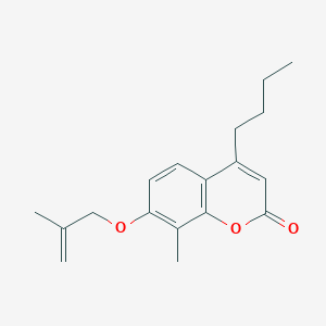 molecular formula C18H22O3 B5169022 4-butyl-8-methyl-7-[(2-methyl-2-propen-1-yl)oxy]-2H-chromen-2-one 