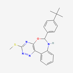 6-(4-tert-butylphenyl)-3-(methylthio)-6,7-dihydro[1,2,4]triazino[5,6-d][3,1]benzoxazepine