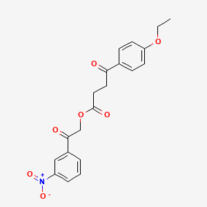 molecular formula C20H19NO7 B5169062 2-(3-nitrophenyl)-2-oxoethyl 4-(4-ethoxyphenyl)-4-oxobutanoate 