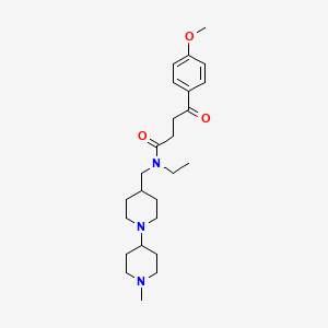 N-ethyl-4-(4-methoxyphenyl)-N-[(1'-methyl-1,4'-bipiperidin-4-yl)methyl]-4-oxobutanamide