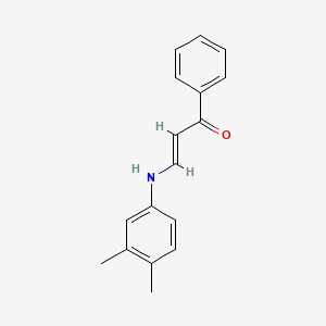 3-[(3,4-dimethylphenyl)amino]-1-phenyl-2-propen-1-one