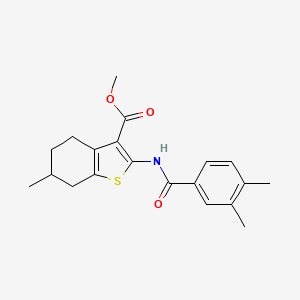methyl 2-[(3,4-dimethylbenzoyl)amino]-6-methyl-4,5,6,7-tetrahydro-1-benzothiophene-3-carboxylate