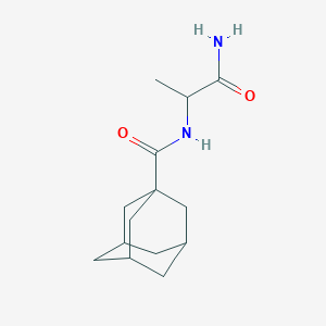 N-(2-amino-1-methyl-2-oxoethyl)-1-adamantanecarboxamide