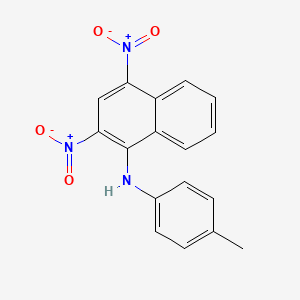 molecular formula C17H13N3O4 B5169169 (2,4-dinitro-1-naphthyl)(4-methylphenyl)amine 