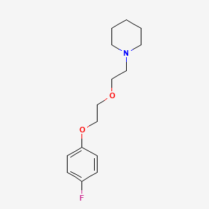 molecular formula C15H22FNO2 B5169183 1-{2-[2-(4-fluorophenoxy)ethoxy]ethyl}piperidine 