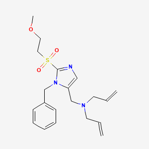 molecular formula C20H27N3O3S B5169225 N-allyl-N-({1-benzyl-2-[(2-methoxyethyl)sulfonyl]-1H-imidazol-5-yl}methyl)-2-propen-1-amine 