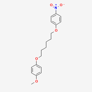 molecular formula C19H23NO5 B5169230 1-methoxy-4-{[6-(4-nitrophenoxy)hexyl]oxy}benzene 