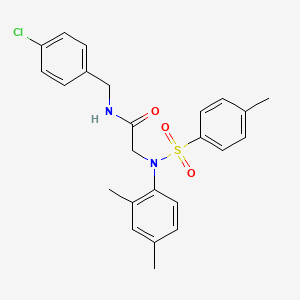 N~1~-(4-chlorobenzyl)-N~2~-(2,4-dimethylphenyl)-N~2~-[(4-methylphenyl)sulfonyl]glycinamide