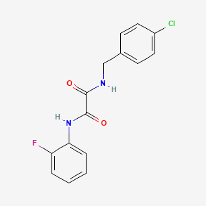 molecular formula C15H12ClFN2O2 B5169263 N-(4-chlorobenzyl)-N'-(2-fluorophenyl)ethanediamide 