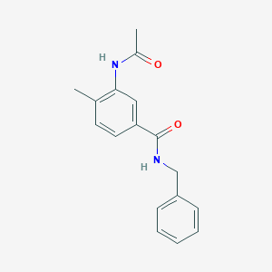 molecular formula C17H18N2O2 B5169267 3-(acetylamino)-N-benzyl-4-methylbenzamide CAS No. 959237-33-3