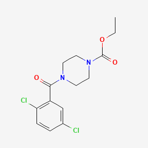 molecular formula C14H16Cl2N2O3 B5169273 ethyl 4-(2,5-dichlorobenzoyl)-1-piperazinecarboxylate 