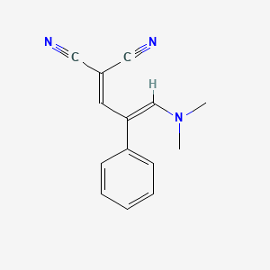 molecular formula C14H13N3 B5169333 [3-(dimethylamino)-2-phenyl-2-propen-1-ylidene]malononitrile 