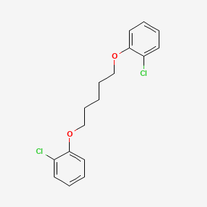 molecular formula C17H18Cl2O2 B5169369 1,1'-[1,5-pentanediylbis(oxy)]bis(2-chlorobenzene) 