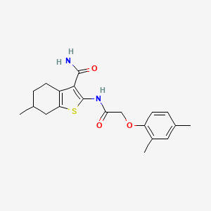 2-{[(2,4-dimethylphenoxy)acetyl]amino}-6-methyl-4,5,6,7-tetrahydro-1-benzothiophene-3-carboxamide