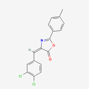 molecular formula C17H11Cl2NO2 B5169466 4-(3,4-dichlorobenzylidene)-2-(4-methylphenyl)-1,3-oxazol-5(4H)-one 