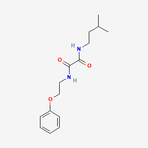 molecular formula C15H22N2O3 B5169472 N-(3-methylbutyl)-N'-(2-phenoxyethyl)ethanediamide 