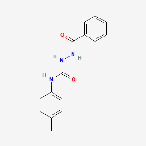 molecular formula C15H15N3O2 B5169478 2-benzoyl-N-(4-methylphenyl)hydrazinecarboxamide 