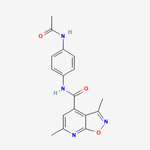 N-[4-(acetylamino)phenyl]-3,6-dimethylisoxazolo[5,4-b]pyridine-4-carboxamide