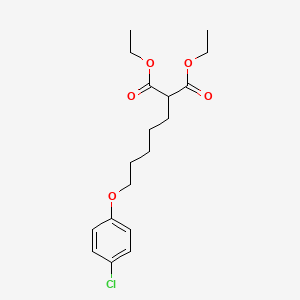 molecular formula C18H25ClO5 B5169546 diethyl [5-(4-chlorophenoxy)pentyl]malonate 