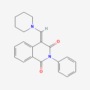 molecular formula C21H20N2O2 B5169555 2-phenyl-4-(1-piperidinylmethylene)-1,3(2H,4H)-isoquinolinedione 