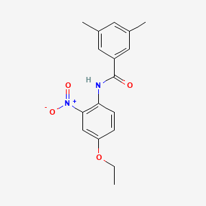 molecular formula C17H18N2O4 B5169559 N-(4-ethoxy-2-nitrophenyl)-3,5-dimethylbenzamide 