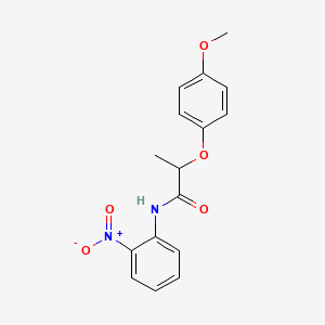 molecular formula C16H16N2O5 B5169588 2-(4-methoxyphenoxy)-N-(2-nitrophenyl)propanamide 