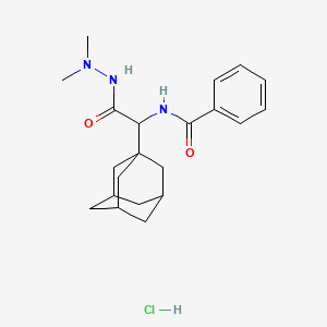 N-[1-(1-adamantyl)-2-(2,2-dimethylhydrazino)-2-oxoethyl]benzamide hydrochloride
