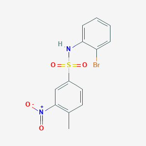 N-(2-bromophenyl)-4-methyl-3-nitrobenzenesulfonamide
