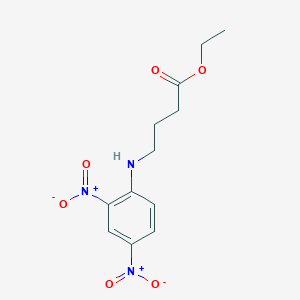 molecular formula C12H15N3O6 B5169671 ethyl 4-[(2,4-dinitrophenyl)amino]butanoate 
