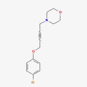 molecular formula C14H16BrNO2 B5169739 4-[4-(4-bromophenoxy)-2-butyn-1-yl]morpholine 