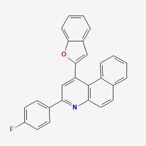 molecular formula C27H16FNO B5169747 1-(1-benzofuran-2-yl)-3-(4-fluorophenyl)benzo[f]quinoline 