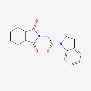 molecular formula C18H20N2O3 B5169810 2-[2-(2,3-dihydro-1H-indol-1-yl)-2-oxoethyl]hexahydro-1H-isoindole-1,3(2H)-dione 