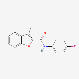 molecular formula C16H12FNO2 B5169816 N-(4-fluorophenyl)-3-methyl-1-benzofuran-2-carboxamide 