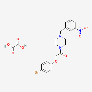 molecular formula C21H22BrN3O8 B5169820 1-[(4-bromophenoxy)acetyl]-4-(3-nitrobenzyl)piperazine oxalate 